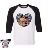 Mocha y Pj - Men's/Unisex Raglan