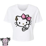 West Coast Cat - Alternative Women's Crop Tee *NEW STYLE*