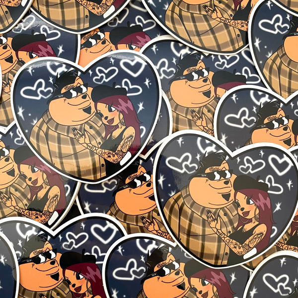 Mocha y Pj - Sticker