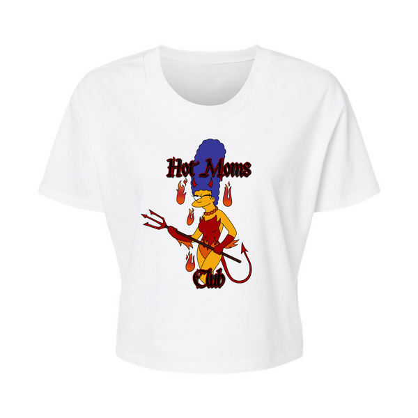 Hot Moms Club - Alternative Women's Crop Tee *NEW STYLE*