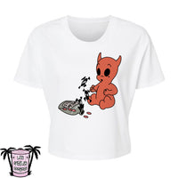 Mean Pills - Alternative Women's Crop Tee *NEW STYLE*