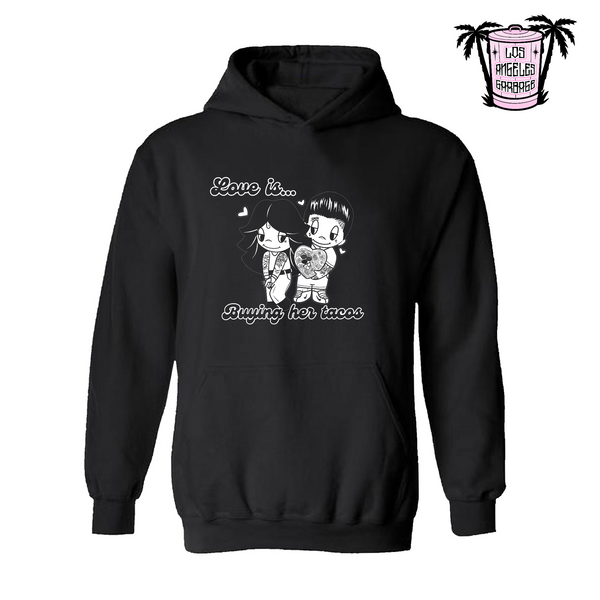 Love is... Buying her tacos - Men's/Unisex Hoodie