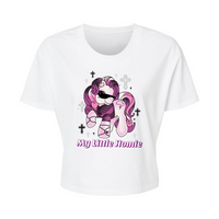 Purple MLH - Alternative Women's Crop Tee *NEW STYLE*