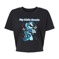 Blue MLH - Alternative Women's Crop Tee *NEW STYLE*