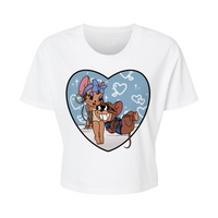 Jerry and Cherie - Alternative Women's Crop Tee *NEW STYLE*