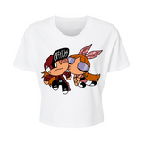 Brick and Blossom - Alternative Women's Crop Tee *NEW STYLE*