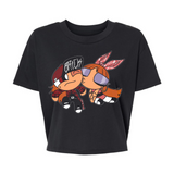 Brick and Blossom - Alternative Women's Crop Tee *NEW STYLE*