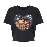 Mocha y Pj - Alternative Women's Crop Tee *NEW STYLE*