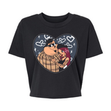 Mocha y Pj - Alternative Women's Crop Tee *NEW STYLE*