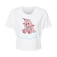 Bad Times Bear - Alternative Women's Crop Tee *NEW STYLE*