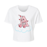 Bad Times Bear - Alternative Women's Crop Tee *NEW STYLE*