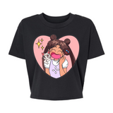 Mocha Paleta Power - Alternative Women's Crop Tee *NEW STYLE*