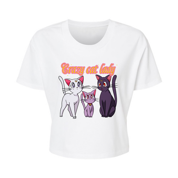 Crazy Cat Lady - Alternative Women's Crop Tee *NEW STYLE*