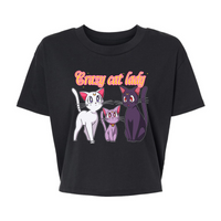 Crazy Cat Lady - Alternative Women's Crop Tee *NEW STYLE*