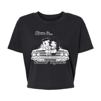 Love is... Cruisin' Together - Alternative Women's Crop Tee *NEW STYLE*