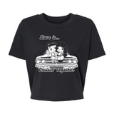 Love is... Cruisin' Together - Alternative Women's Crop Tee *NEW STYLE*