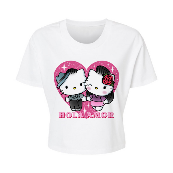 Hola Amor - Alternative Women's Crop Tee *NEW STYLE*