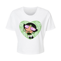 Green Enamorada - Alternative Women's Crop Tee *NEW STYLE*